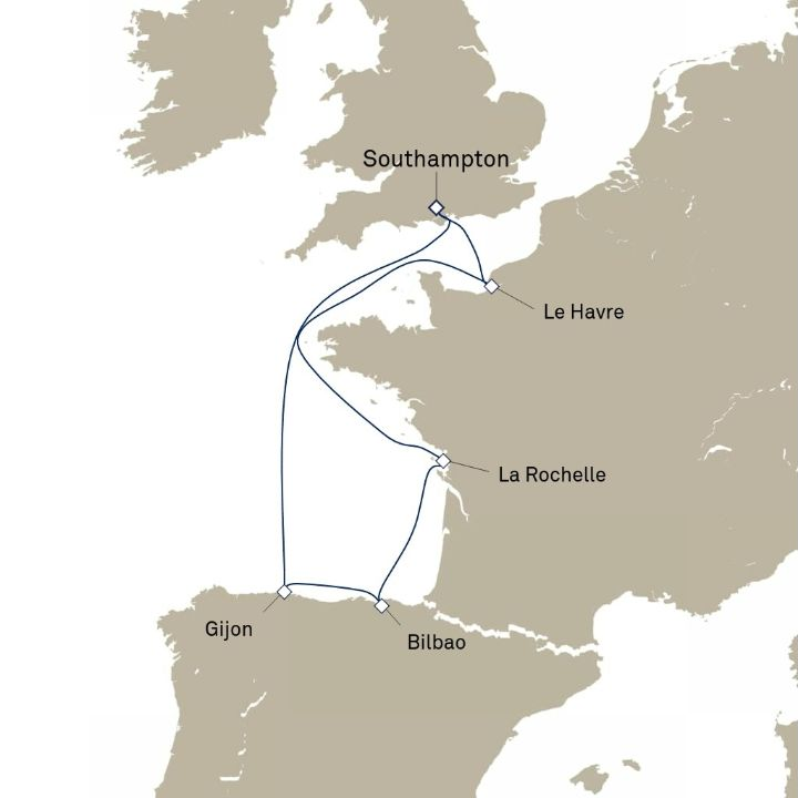 Carte de l’itinéraire Queen Anne, Southampton, Angleterre, Royaume-Uni → Southampton, Angleterre, Royaume-Uni