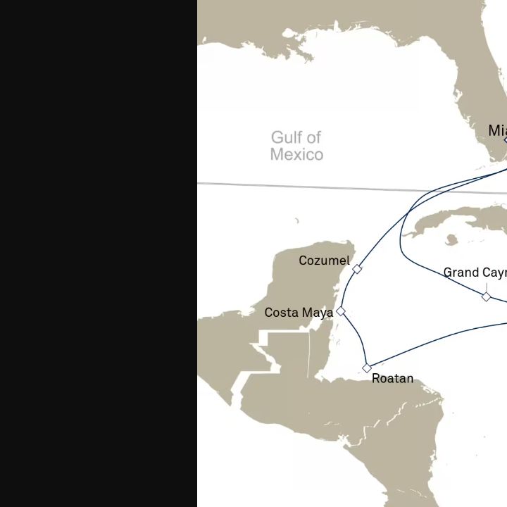 Carte de l’itinéraire Queen Elizabeth, Miami, FL, États-Unis → Miami, FL, États-Unis