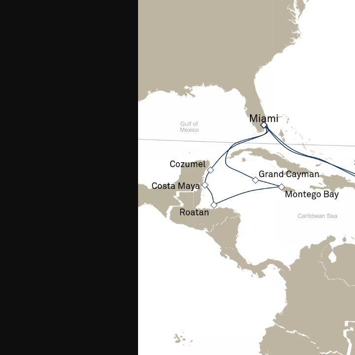 Carte de l’itinéraire Queen Elizabeth, Miami, FL, États-Unis → Miami, FL, États-Unis