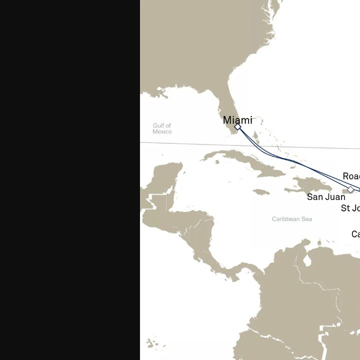 Carte de l’itinéraire Queen Elizabeth, Miami, FL, États-Unis → Miami, FL, États-Unis
