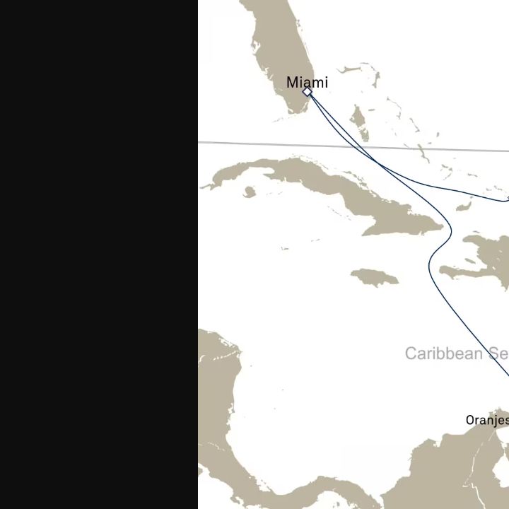 Carte de l’itinéraire Queen Elizabeth, Miami, FL, États-Unis → Miami, FL, États-Unis