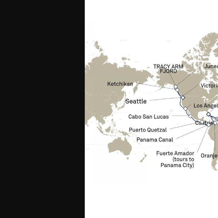 Carte de l’itinéraire Queen Elizabeth, Seattle, WA, États-Unis → Miami, FL, États-Unis