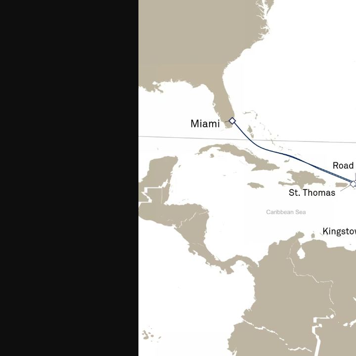 Carte de l’itinéraire Queen Elizabeth, Miami, FL, États-Unis → Miami, FL, États-Unis