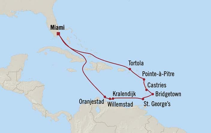 Carte de l’itinéraire Sonata, Miami → Miami