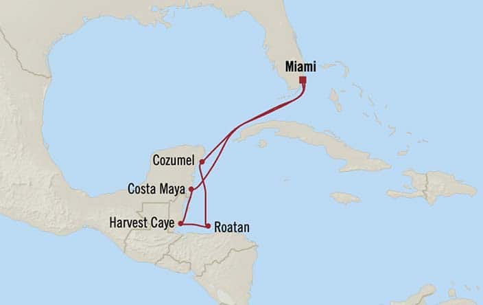 Carte de l’itinéraire Sonata, Miami → Miami