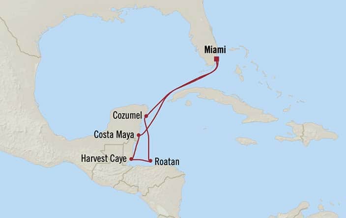 Carte de l’itinéraire Sonata, Miami → Miami