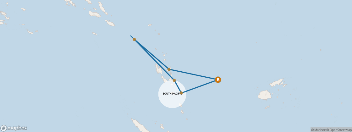 Carte de l’itinéraire Seven Seas Navigator, Lautoka → Lautoka