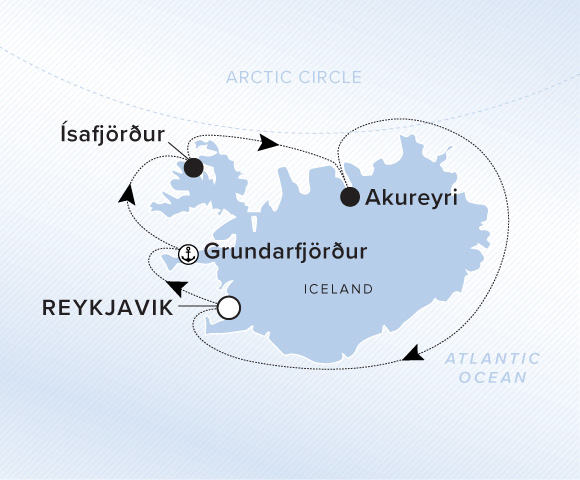 Carte de l’itinéraire Evrima, Reykjavík → Reykjavík (Hafnarfjordur)