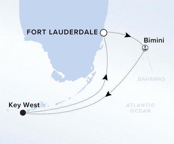 Carte de l’itinéraire Ilma, Aller-retour au départ de Fort Lauderdale, Florida