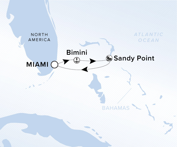 Carte de l’itinéraire Ilma, Aller-retour au départ de Miami, Florida