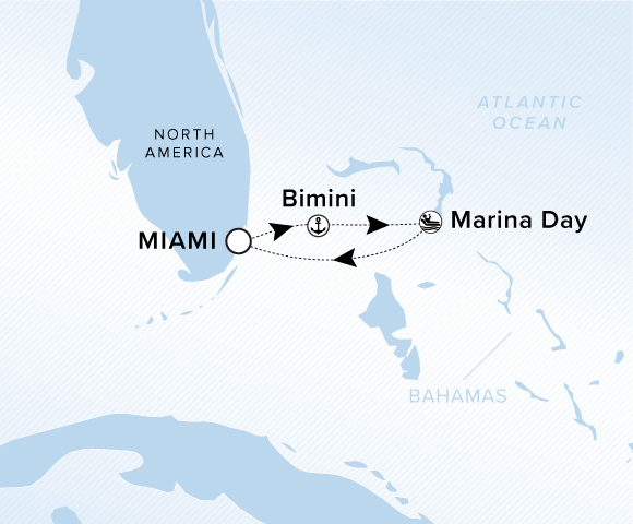 Carte de l’itinéraire Ilma, Aller-retour au départ de Miami, Florida