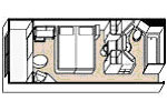 Croisieres de Luxe Cabine FenetreRegent Croisires Chambre
